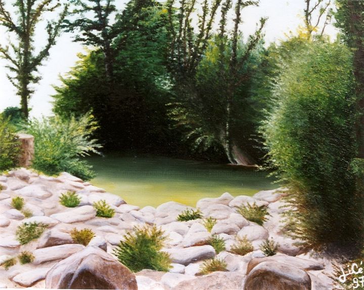 Painting titled "" Douceur Angevine "" by Jicé B., Original Artwork, Oil