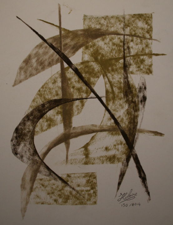 Malerei mit dem Titel "316 / Regards en co…" von Jean-Christophe Hilaire, Original-Kunstwerk, Pastell