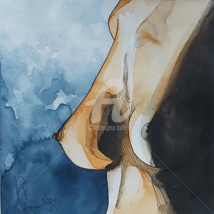 Peinture intitulée "N°16 carnet des mem…" par Jean-Christophe Labrue, Œuvre d'art originale, Aquarelle