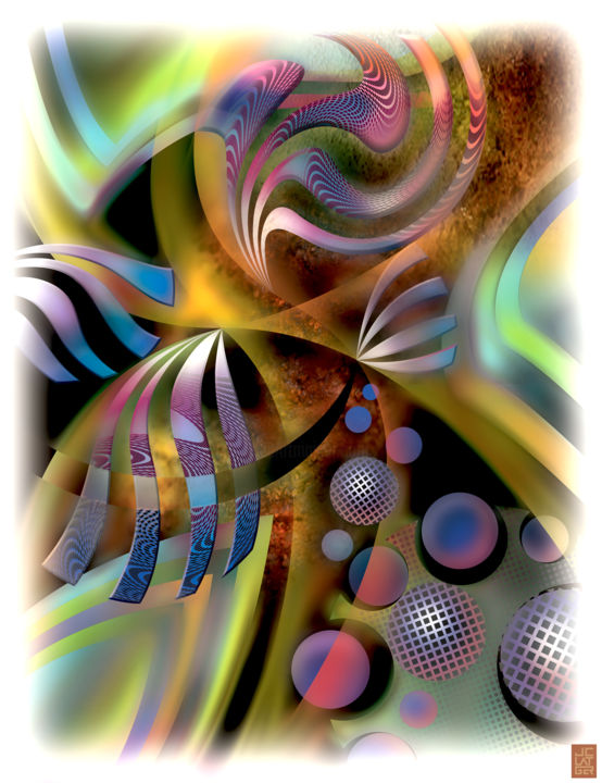 Digital Arts titled "composition 155" by Jean-Christophe Latger, Original Artwork