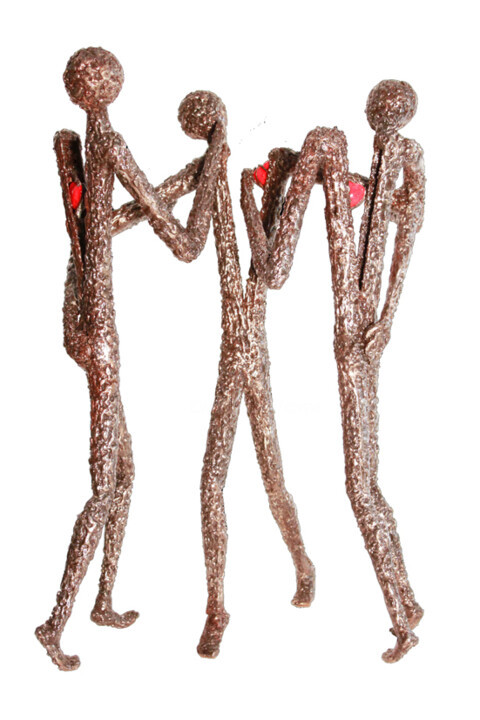 Skulptur mit dem Titel "Voyez comme on danse" von Jean Claude Causse, Original-Kunstwerk, Metalle