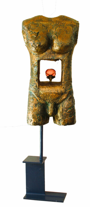 Escultura titulada "Après le bain au la…" por Jean Claude Causse, Obra de arte original, Resina