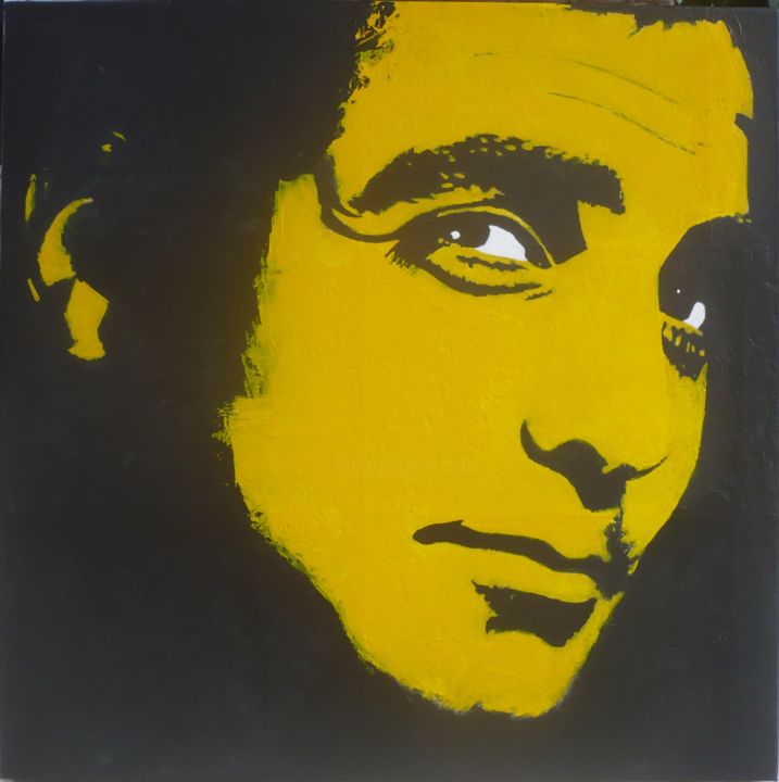 Peinture intitulée "George Clooney" par Jean Claude Colombano, Œuvre d'art originale, Acrylique