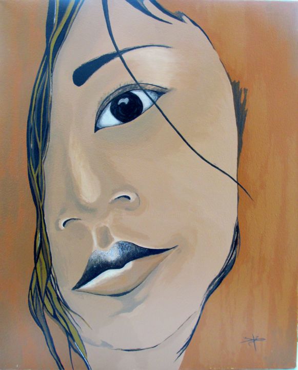 Peinture intitulée "Rêve" par Slydes, Œuvre d'art originale, Acrylique