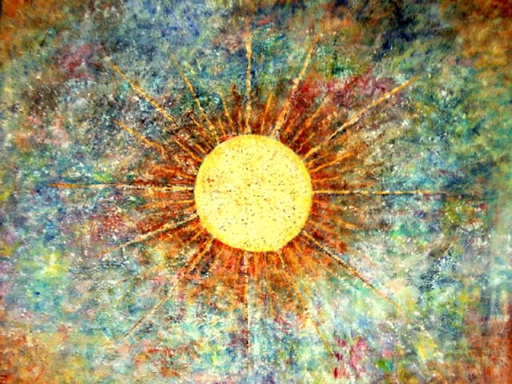 Pittura intitolato "Soleil" da Lebreton-Hays, Opera d'arte originale, Olio