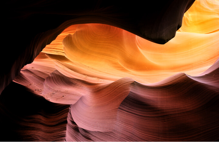 Photographie intitulée "Antelope Canyon 6" par Jean-Claude Mathier, Œuvre d'art originale, Photographie numérique