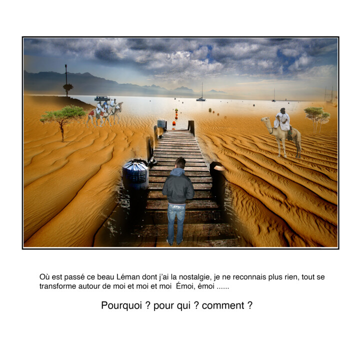 Цифровое искусство под названием "journal de bord 29" - Jean-Claude Mathier, Подлинное произведение искусства, Цифровая фото…