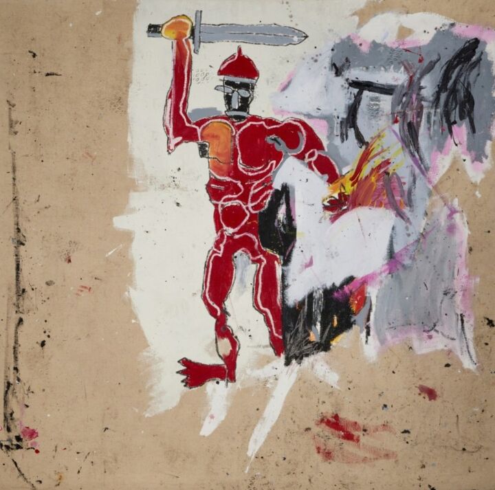 A pintura "Red Warrior" de Basquiat pode chegar a US $ 19 milhões no leilão da Sotheby's de Hong Kong