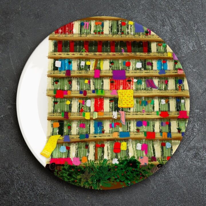 Artists fight hunger in India by drawing plates
