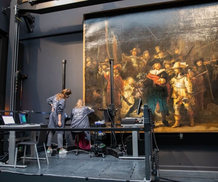 Een verborgen schets in Rembrandts De Nachtwacht is ontdekt door onderzoekers