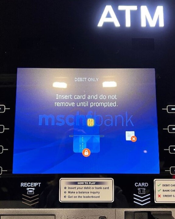 An ATM showing bank balances to the public sold for $75,000 at Art Basel Miami