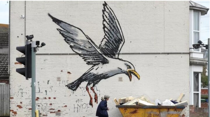 They paid over $240,000 to have a Banksy painting removed!