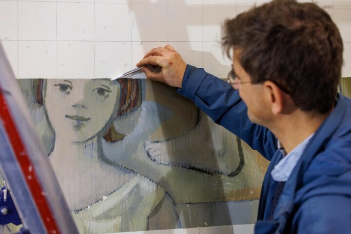 L'affresco nascosto di Gerhard Richter rivelato a Dresda