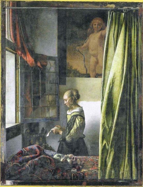 Verstecktes Bild von Amor in einem restaurierten Gemälde von Vermeer in Deutschland enthüllt