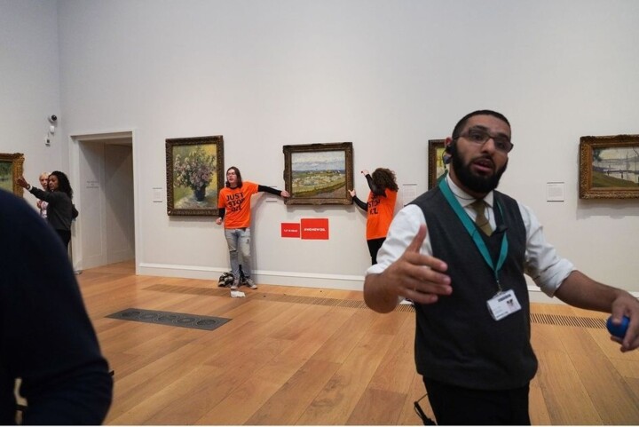 Just Stop Oil found guilty of criminal damage for sticking to Van Gogh painting