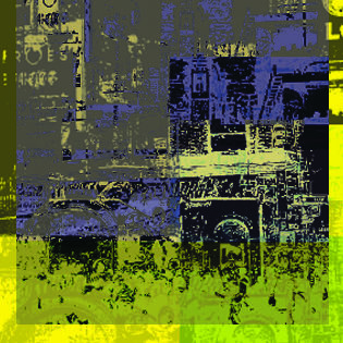 Digital Arts titled "URBAMIX NYC#8.jpg" by Gong, Original Artwork, Digital Painting