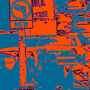 Arts numériques intitulée "URBAMIX NYC#4.jpg" par Gong, Œuvre d'art originale, Peinture numérique