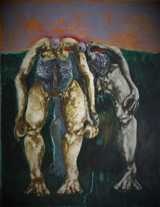 Pittura intitolato "homogene-167" da Jean Francois Bottollier, Opera d'arte originale, Acrilico