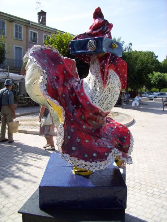 Sculpture titled "La gitane" by Jean Francois Bottollier, Original Artwork