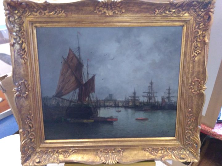 Gravures & estampes intitulée "Jules Vernier "Diep…" par Aux Grédé Saisons, Œuvre d'art originale, Huile