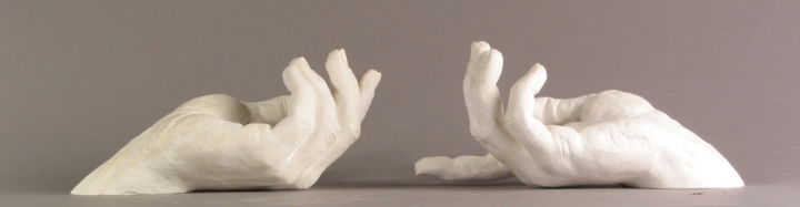 Скульптура под названием "mains" - Jean-François Leroy, Подлинное произведение искусства