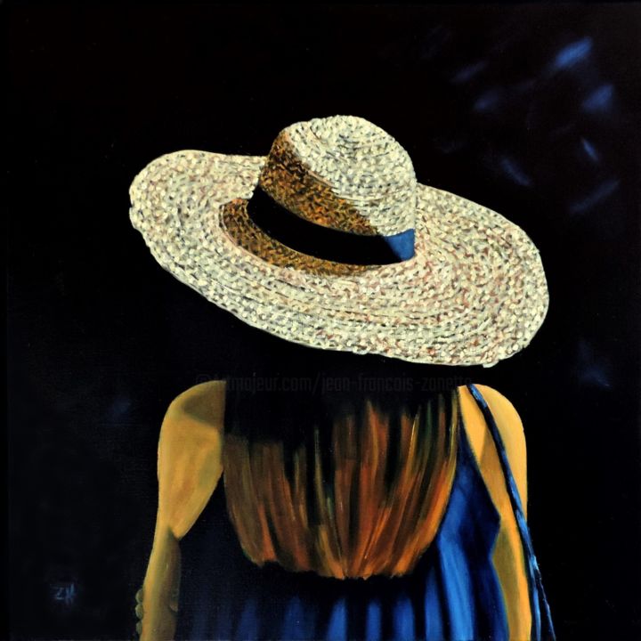 Peinture intitulée "Chapeau / Hat / Cap…" par Jean-François Zanette, Œuvre d'art originale, Huile