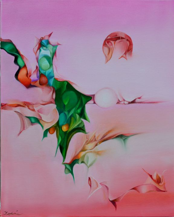 Peinture intitulée "le-ciel-a-glisse-su…" par Jean Gounin, Œuvre d'art originale