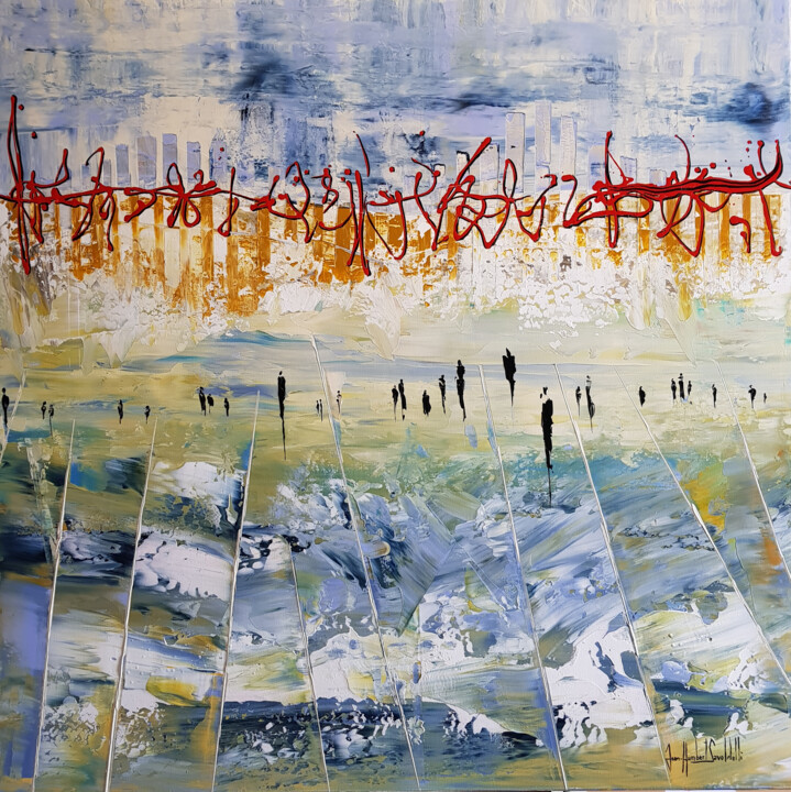 Painting titled "LE CHANT DES SIRÈNES" by Jean-Humbert Savoldelli, Original Artwork