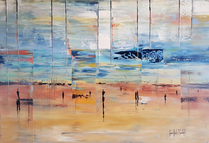 Schilderij getiteld "DEAUVILLE" door Jean-Humbert Savoldelli, Origineel Kunstwerk, Acryl