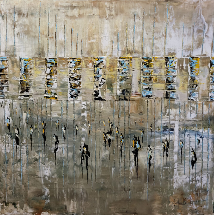 Painting titled "AN OTHER RAINY DAY" by Jean-Humbert Savoldelli, Original Artwork, Acrylic