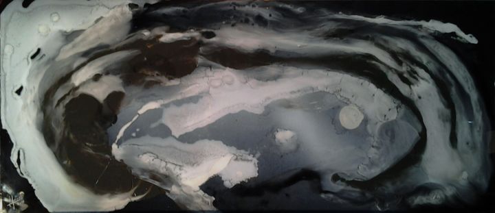 Peinture intitulée "peinture-sur-verre-…" par Jean Jacques Houée, Œuvre d'art originale, Acrylique