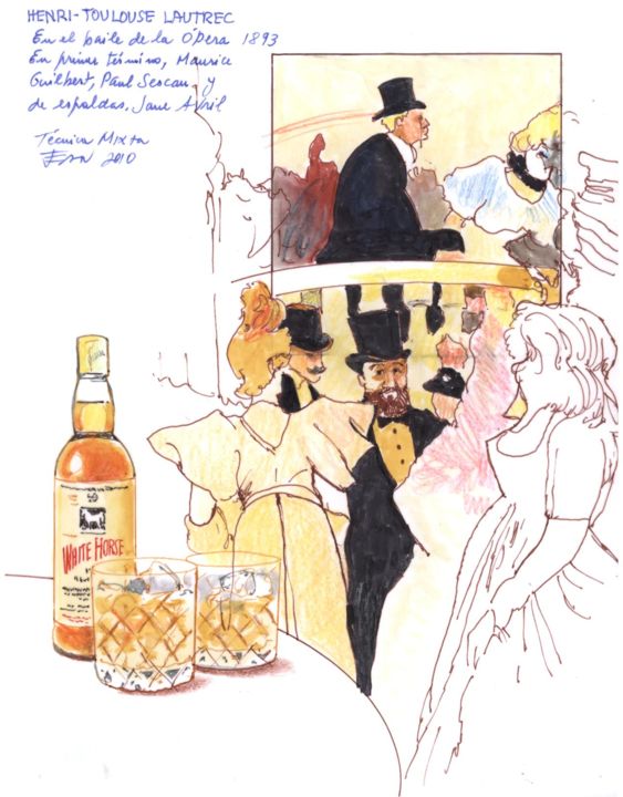 Toulouse En El Baile De La Opera Jane Avril Jpg Drawing By Jeannot Artmajeur