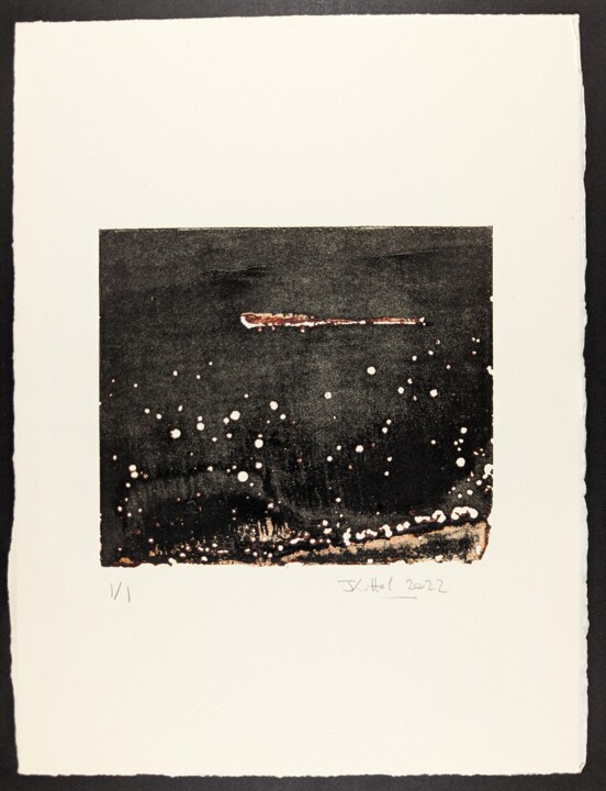 Gravures & estampes intitulée "Piqures, crevasses,…" par Jean Kittel, Œuvre d'art originale, Eau-forte