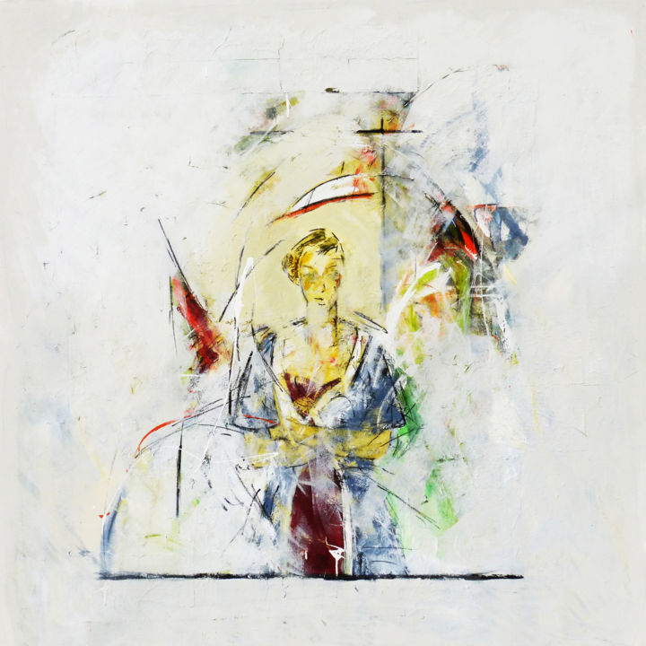 Peinture intitulée "Pandora 01" par Jean Lérin, Œuvre d'art originale, Acrylique Monté sur Châssis
