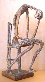 Sculpture titled "La chaise" by Jean Louis Bonnet, Original Artwork