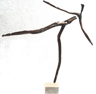 Sculpture titled "L'homme pressé" by Jean Louis Bonnet, Original Artwork