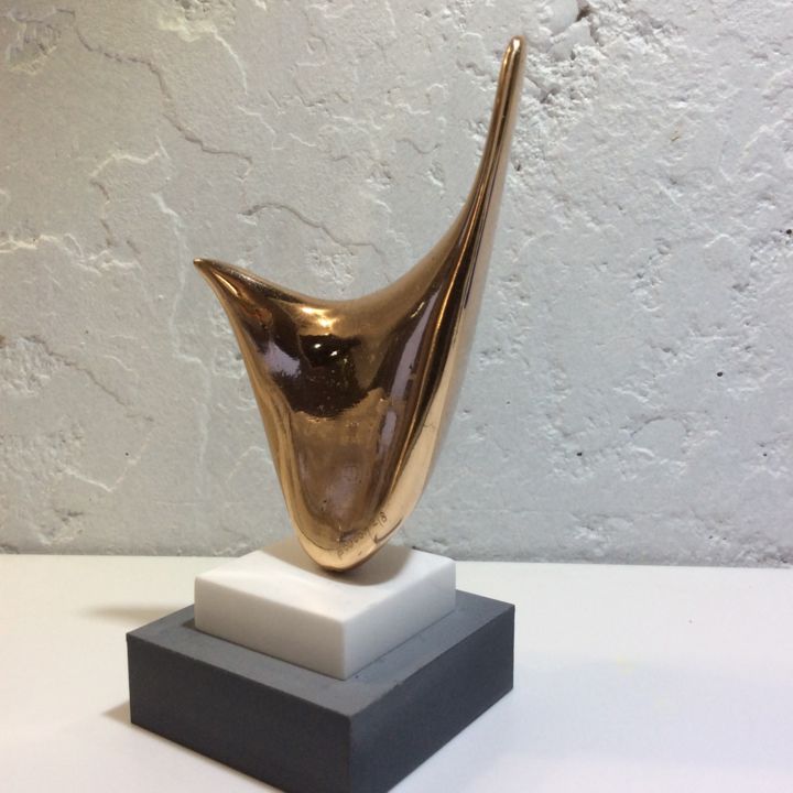 Sculpture intitulée "Merle" par Jean Louis Boucon, Œuvre d'art originale, Métaux