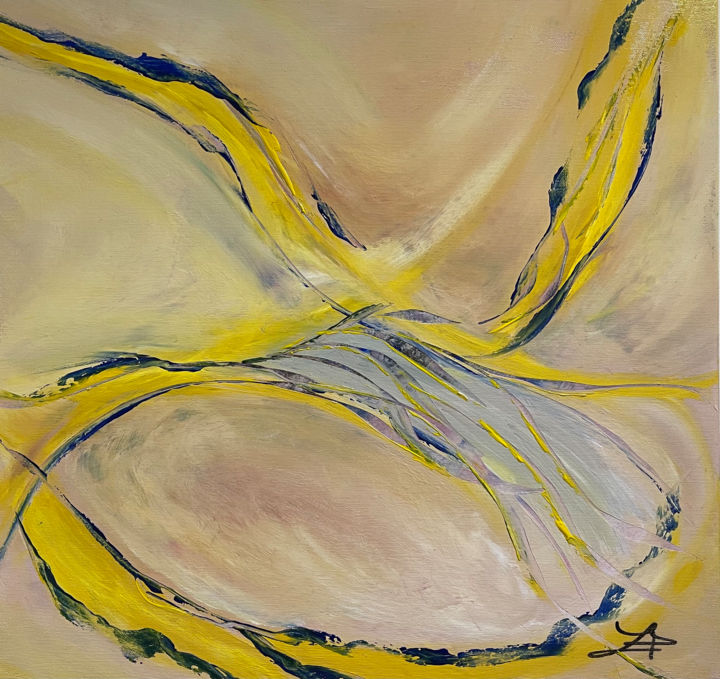 Painting titled "Anges" by Jean Louis Lacoste, Original Artwork, Acrylic