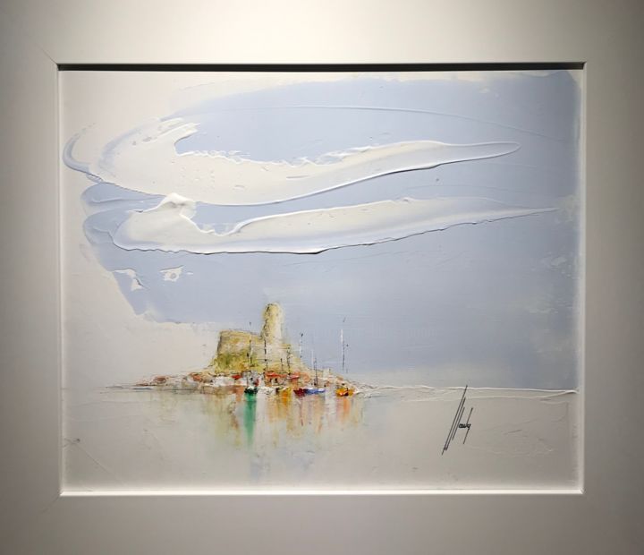Painting titled "Gruissan Nord" by Jean Louis Pauly, Original Artwork