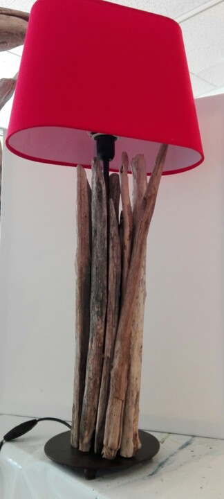 Sculpture intitulée "Lampe ganivelles" par Jean Louis Renaudin, Œuvre d'art originale, Objets