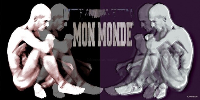 数字艺术 标题为“Mon Monde” 由Jean Louis Renaudin, 原创艺术品, 数字油画