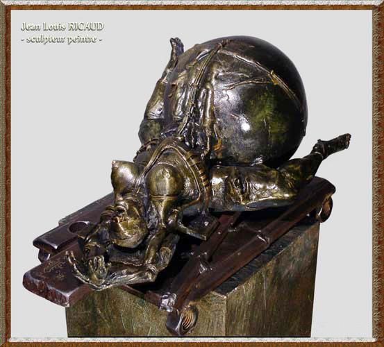Sculpture intitulée "La globuleuse" par Jean-Louis Ricaud, Œuvre d'art originale