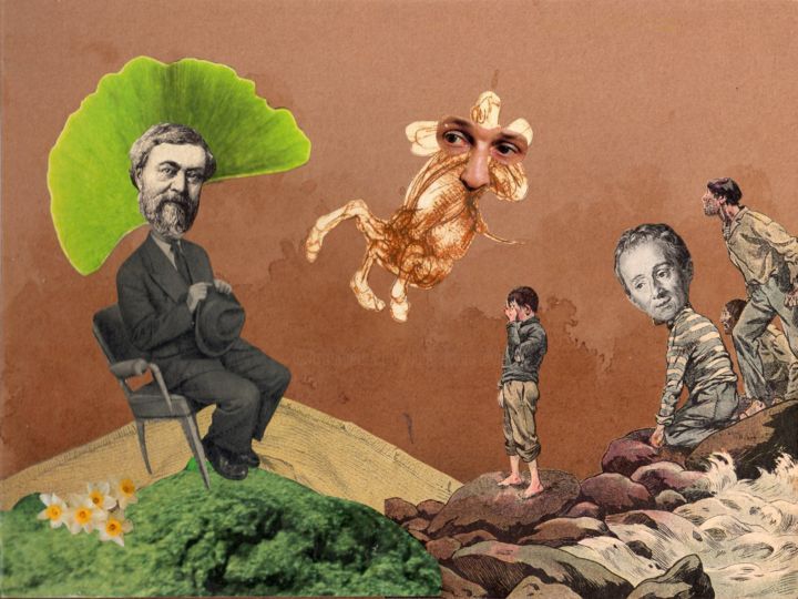 Collages titled "4. Ô combien de mar…" by Jean-Louis Rivière, Original Artwork