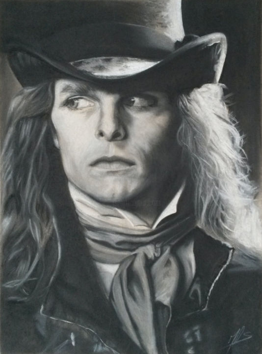 Drawing titled "vampire" by Jean-Louis Silvestri, Original Artwork, Pastel