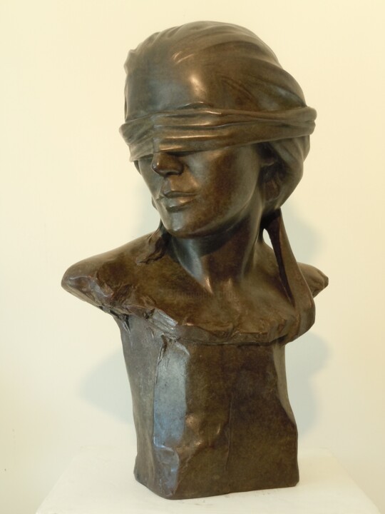 Sculpture titled "hasard" by Jean-Luc Boige, Original Artwork, Bronze