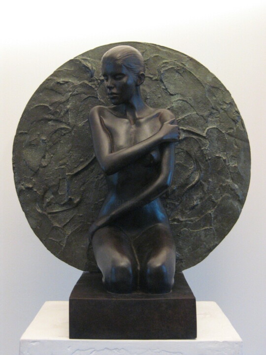 Sculpture titled "le cercle" by Jean-Luc Boige, Original Artwork, Bronze