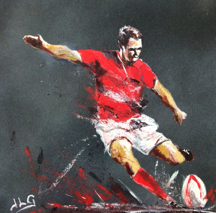 Pintura titulada "Rugby 58" por Jean-Luc Garcia, Obra de arte original, Acrílico