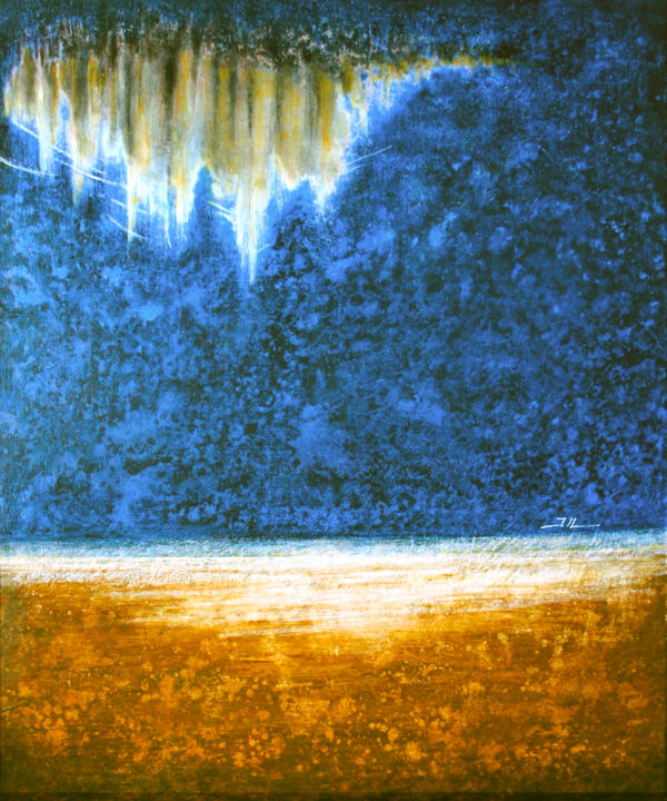 Painting titled "Lyric field" by Jean-Luc Lacroix (JL LACROIX), Original Artwork, Acrylic