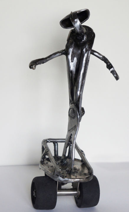 Sculpture titled "Frolon" by Jean-Luc Lacroix (JL LACROIX), Original Artwork, Metals