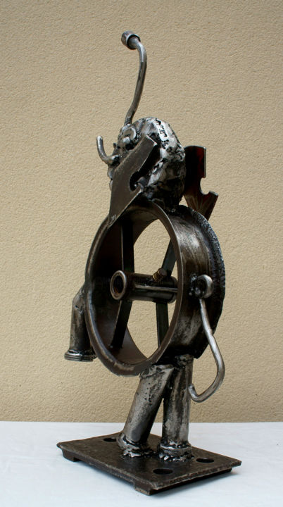 Escultura intitulada "NÉLÉPHANT" por Jean-Luc Lacroix (JL LACROIX), Obras de arte originais, Metais